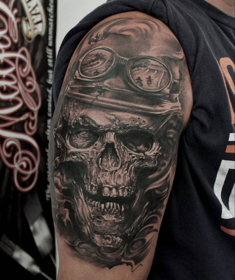 ledcoult-biker-skull-tattoo