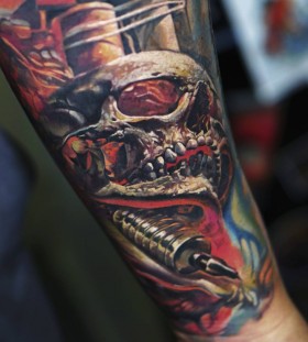 ledcoult-realistic-skull-tattoo