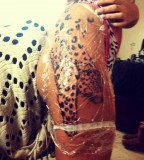 Photos Jenelle Evans Gets Huge Leopard Tattoo Explains What It