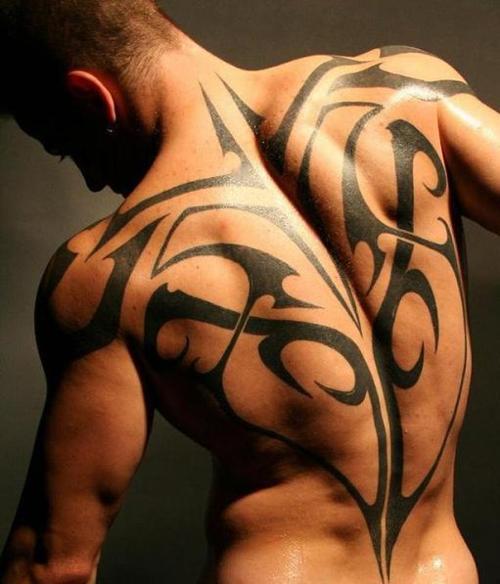 Men Tribal Full Back Tattoos And Tattoo Designs