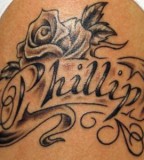 Simple Name Tattoo Lettering For Man