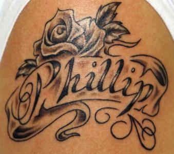 Simple Name Tattoo Lettering For Man