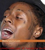 Lil Wayne Face Tattoo Photo Shoot