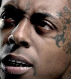 Lil Waynes Left SIde Face Tattoos