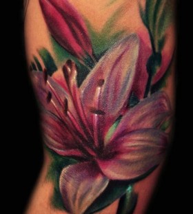 lily flower tattoo