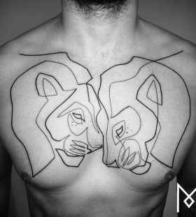 lion-chest-tattoo-by-mo-ganji