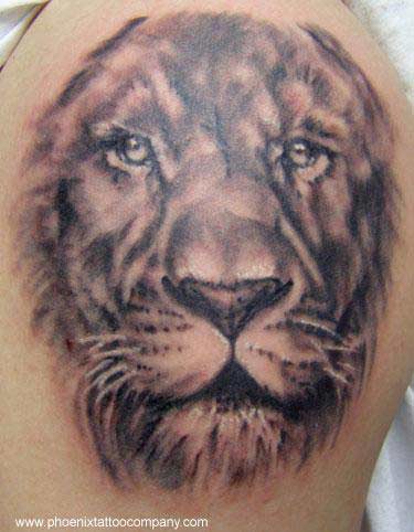 Natural Lion Tattoo