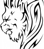Beautiful Majestic Lion Tattoo Sketch