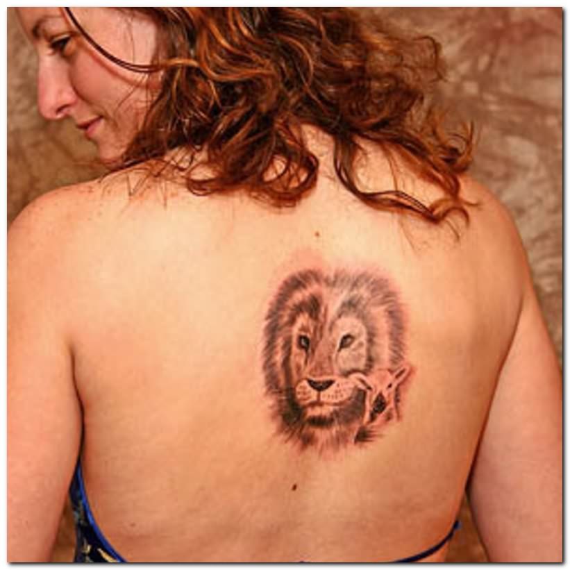 Lion Tattoos on Back For Women – Animal Tattoos