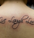Cool Live Laugh Love Tattoos Pictures