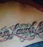 Live Laugh Love Tattoos On Lower Back