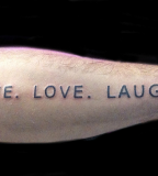 Live Love Laugh Tattoos Design