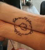 Simple Quotes Love Couples Tattoo