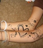 Loves and Quotes Couples Tattoo Design