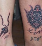 Amazing Tattoo Key Lock Couples Wrist Tattoo