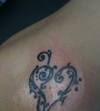 Heart Bass Tattoo Design