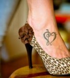 Music Love Foot Tattoo Designs