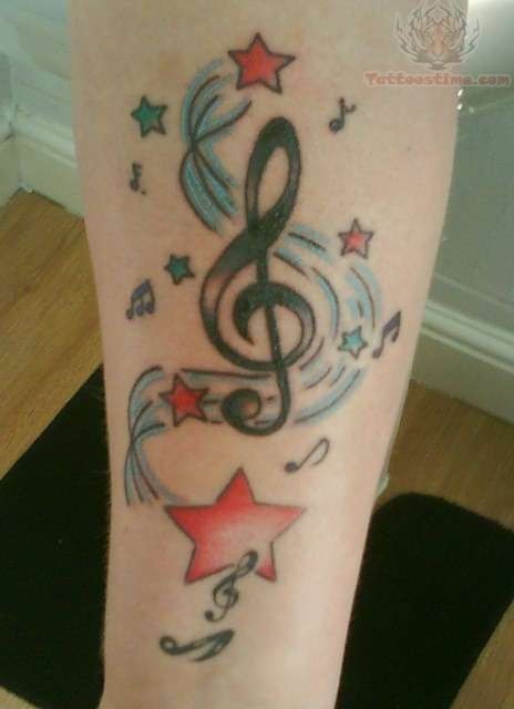 Musical Tattoo On Arm