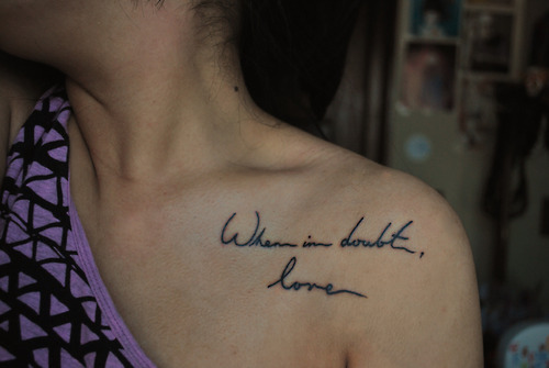 Its Pretty Self Explanitory Love Conquers All Tattoo