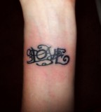 Love Hate Tattoo Meaning Forearm Scripture Tattoo