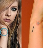 Avril Lavigne Love Hate Tattoo Meaning Small Tattoo Design