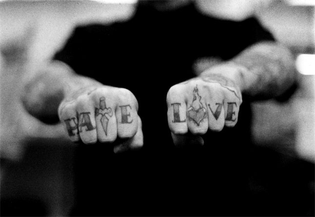 What does love hate tattoo mean