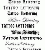 Various Awesome Gothic Tattoo Lettering - Tattoo Lettering