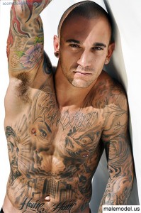 Andy Alexander Tattoo Male Model Photo