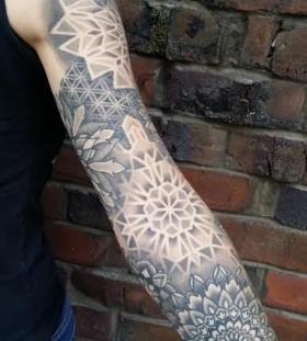 mandala sleeve tattoo