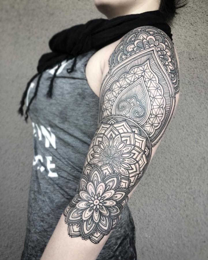 mandala-style-half-sleeve-tattoo-by-josephhaesfstattooer