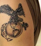 Eagle GLobe and Anchor Tattoos