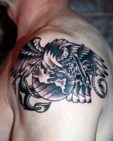 Eagle Globe and Anchor USMC Tattoo