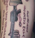 Gun And Quotes Military Tattoos
