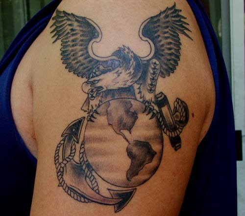 Own Ega Tattoo Design Marine Corps Tattoos