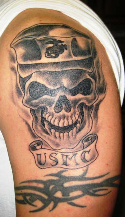 Usmc Skull Tattoo Marine Corps Tattoos