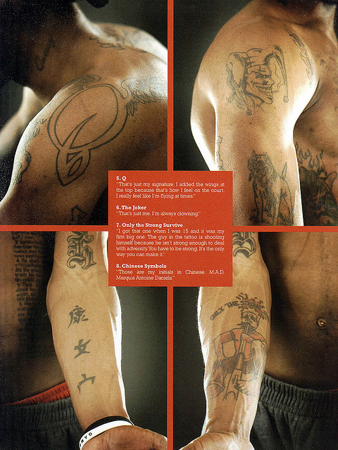 Marquis Daniels Tattoos
