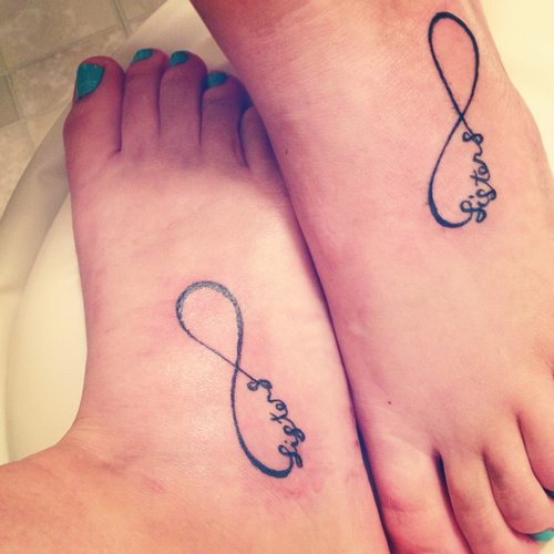 Sister Foot Tattoo