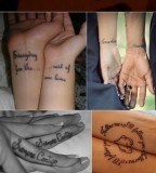 Inspiring Couple Tattoo Design Idea