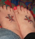 Matching Tattoos For Couples On Foot