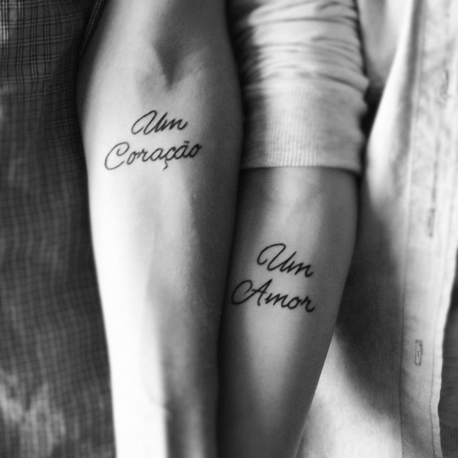 Lovely Matching Tattoos For Couples