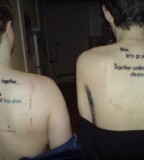 Tattoos on Upper Back For Couple