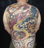 Amazing Full-Back Piece Japanese Dragon Tattoos for Men (NSFW)