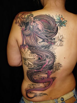 Amazing Back Dragon Tattoos
