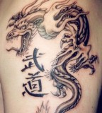 Awesome Unique Japanese Dragon Tattoo Design
