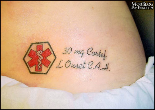 Medic Alert Quotes Tattoo For Girls