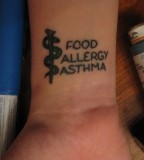 Medic Alert Tattoo Food Allergy Asthma