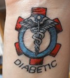 Beautiful design Medic Alert Tattoo Diabetic