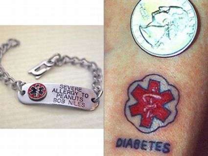 Medic Alert Tattoos Replacing Bracelets With Ink