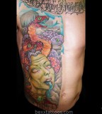 Superb Medusa Tattoo by Bexx Long
