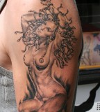 Beautiful Medusa Tattoo by Mirek vel Stotker